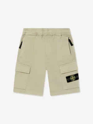 Shorts cargo pour garçons en beige