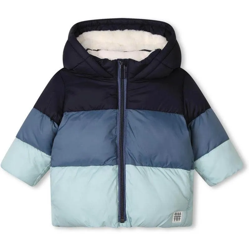 Veste matelassée à blocs de couleur pour garçons
