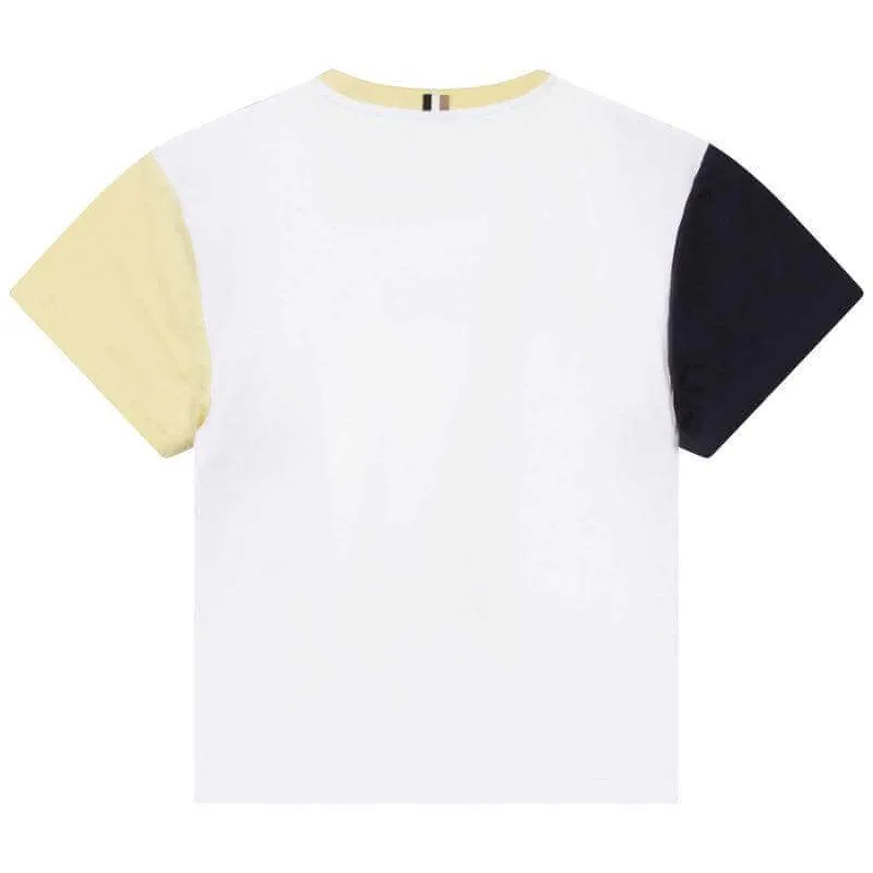 T-shirt en coton à manches courtes citron pour garçons