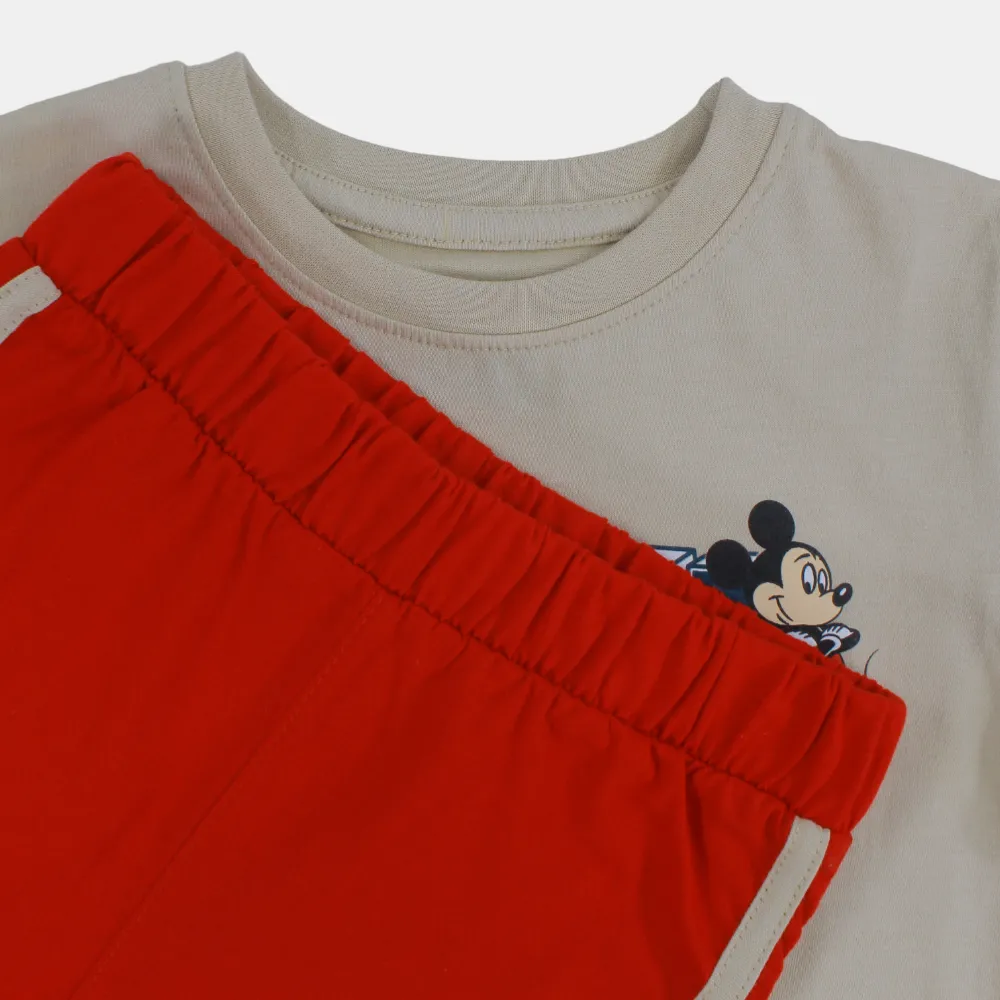 Pyjama en Coton pour Garçons - Motif Mickey Mouse
