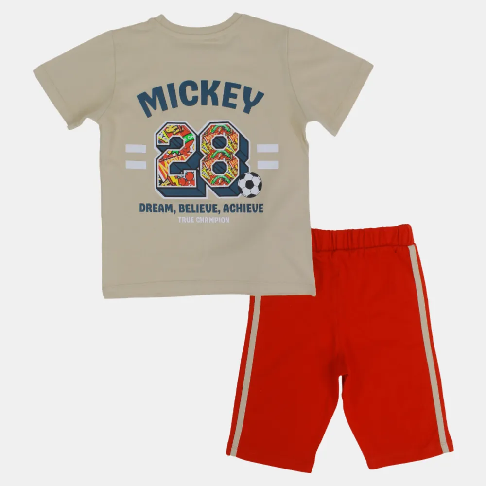Pyjama en Coton pour Garçons - Motif Mickey Mouse