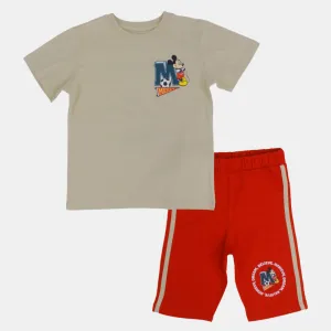 Pyjama en Coton pour Garçons - Motif Mickey Mouse