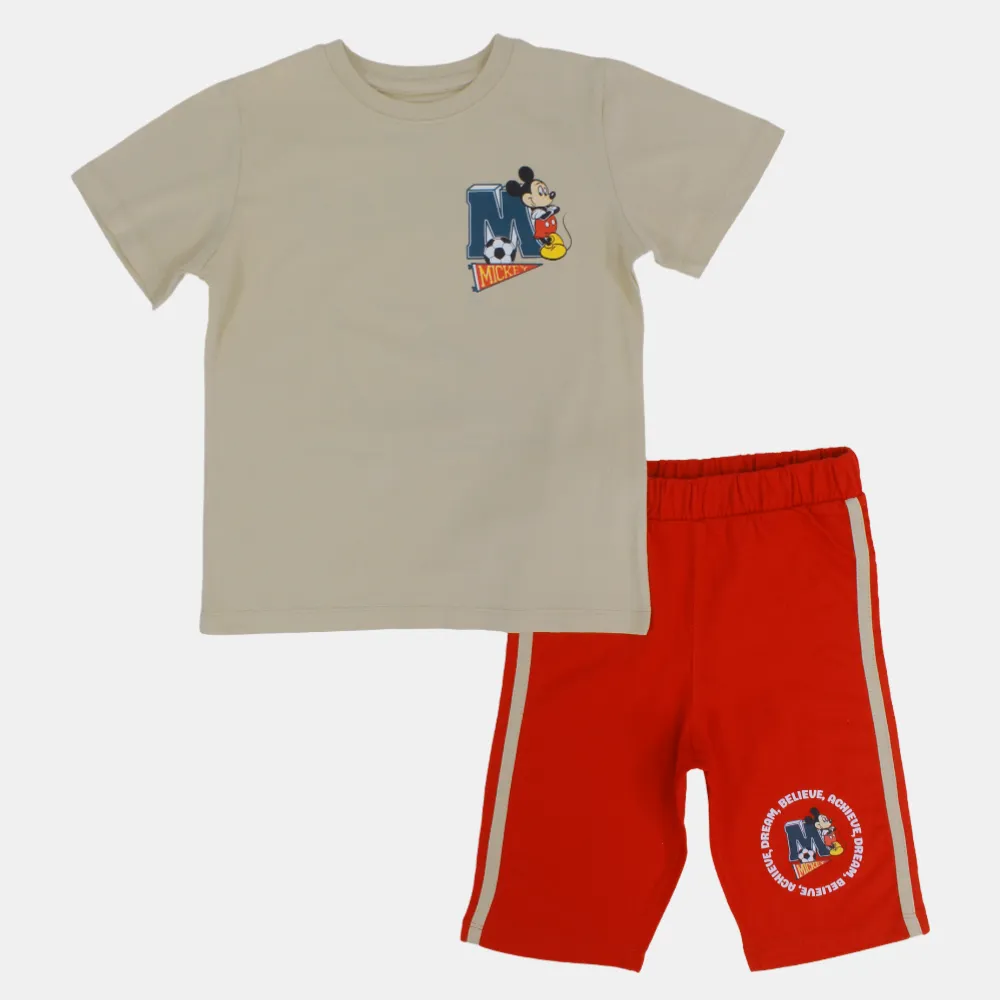Pyjama en Coton pour Garçons - Motif Mickey Mouse