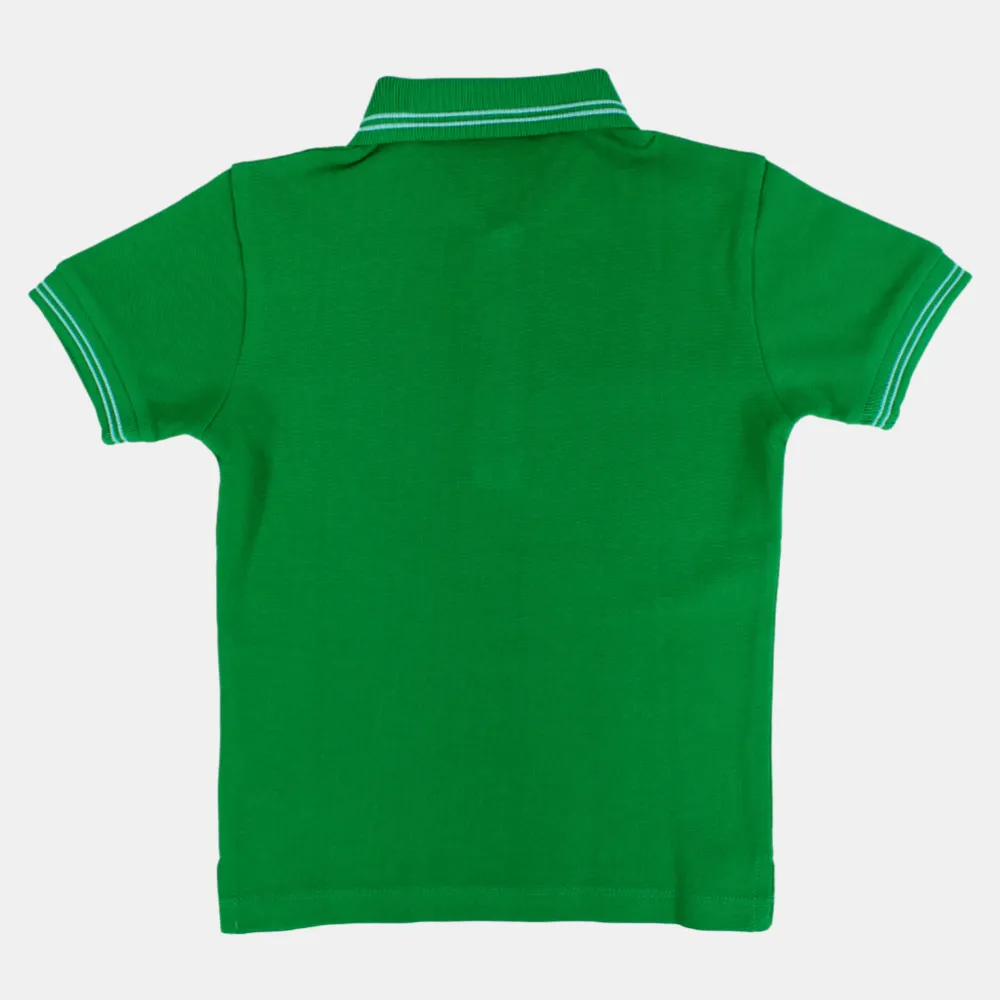 Polo en coton uni pour garçons