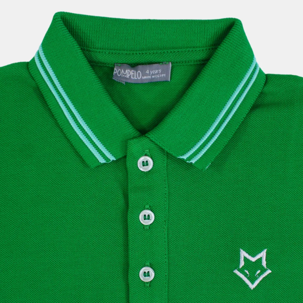 Polo en coton uni pour garçons