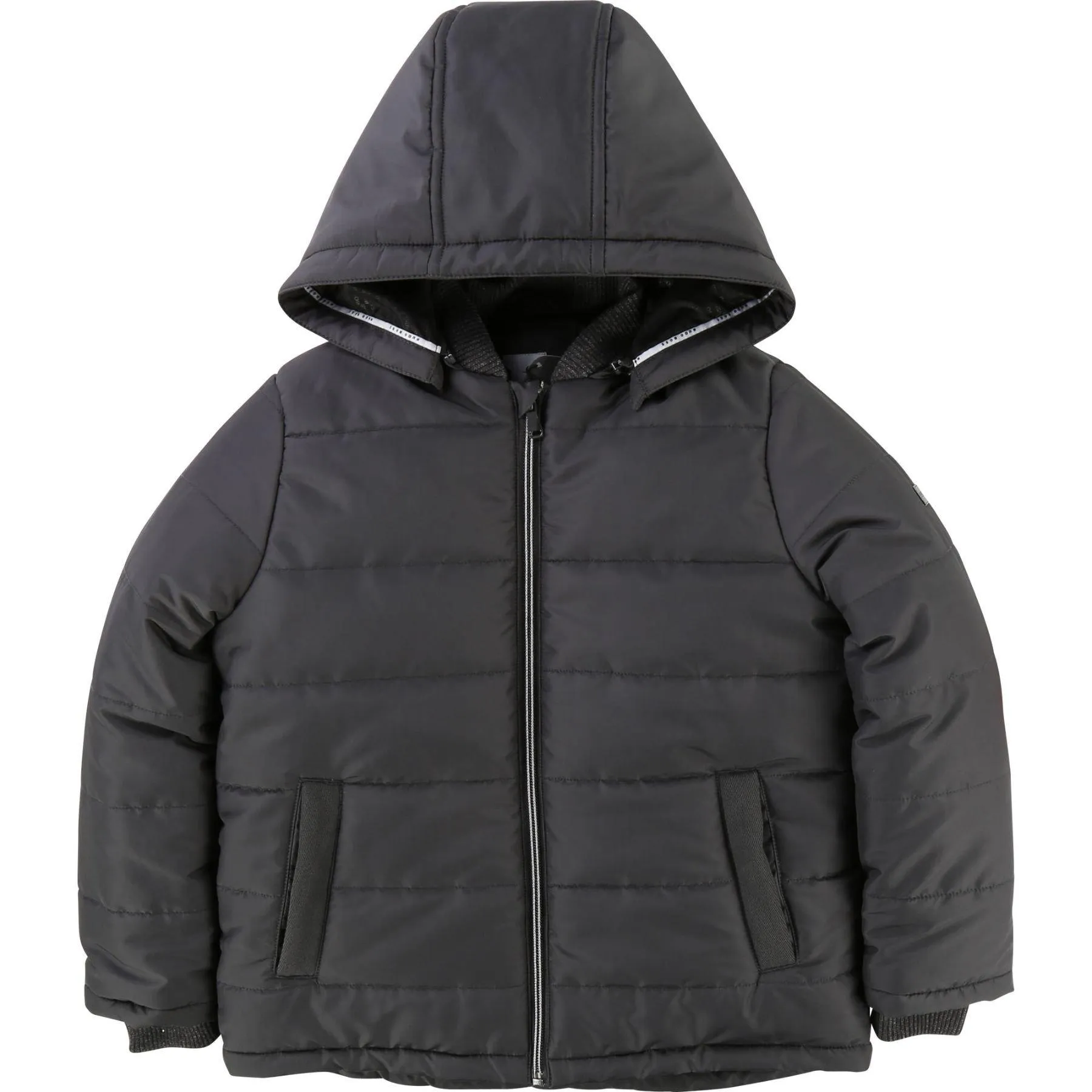 Manteau matelassé gris foncé pour garçons