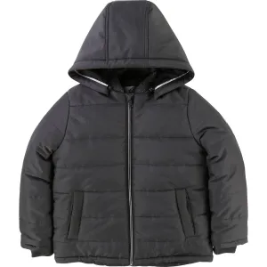 Manteau matelassé gris foncé pour garçons