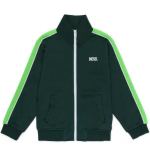 Veste à zip verte pour garçons
