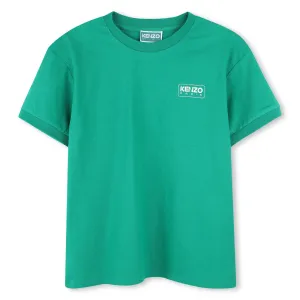 T-shirt à manches courtes vert pour garçons