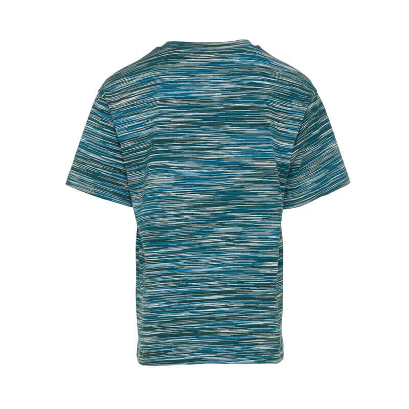 T-shirt pour garçons teint dans la masse vert