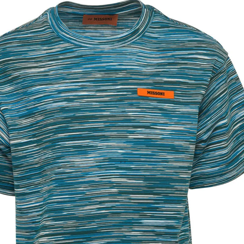 T-shirt pour garçons teint dans la masse vert