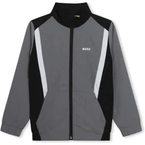 Veste à zip grise à motifs pour garçons