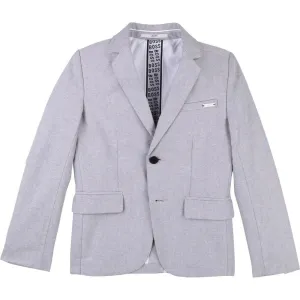 Veste de costume en coton gris pour garçons