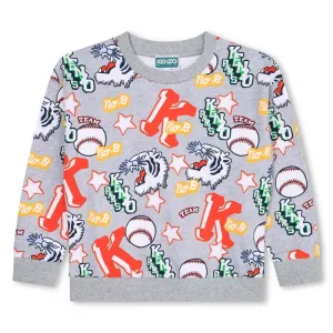 Pull gris 'KENZO CLUB D1' pour garçons