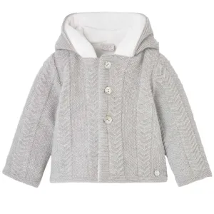 Veste tricotée grise pour garçons