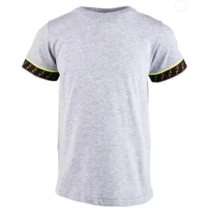 T-shirt pour garçons avec logo gris