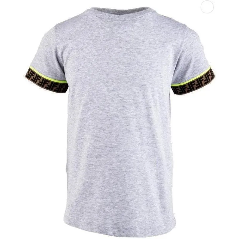 T-shirt pour garçons avec logo gris