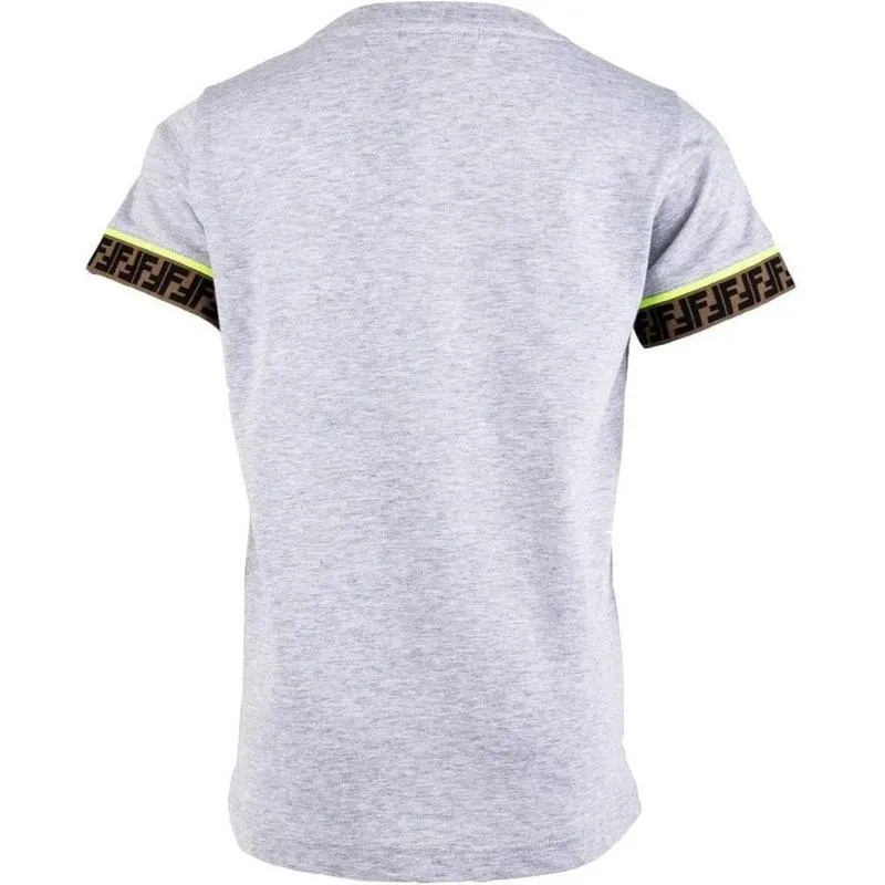 T-shirt pour garçons avec logo gris