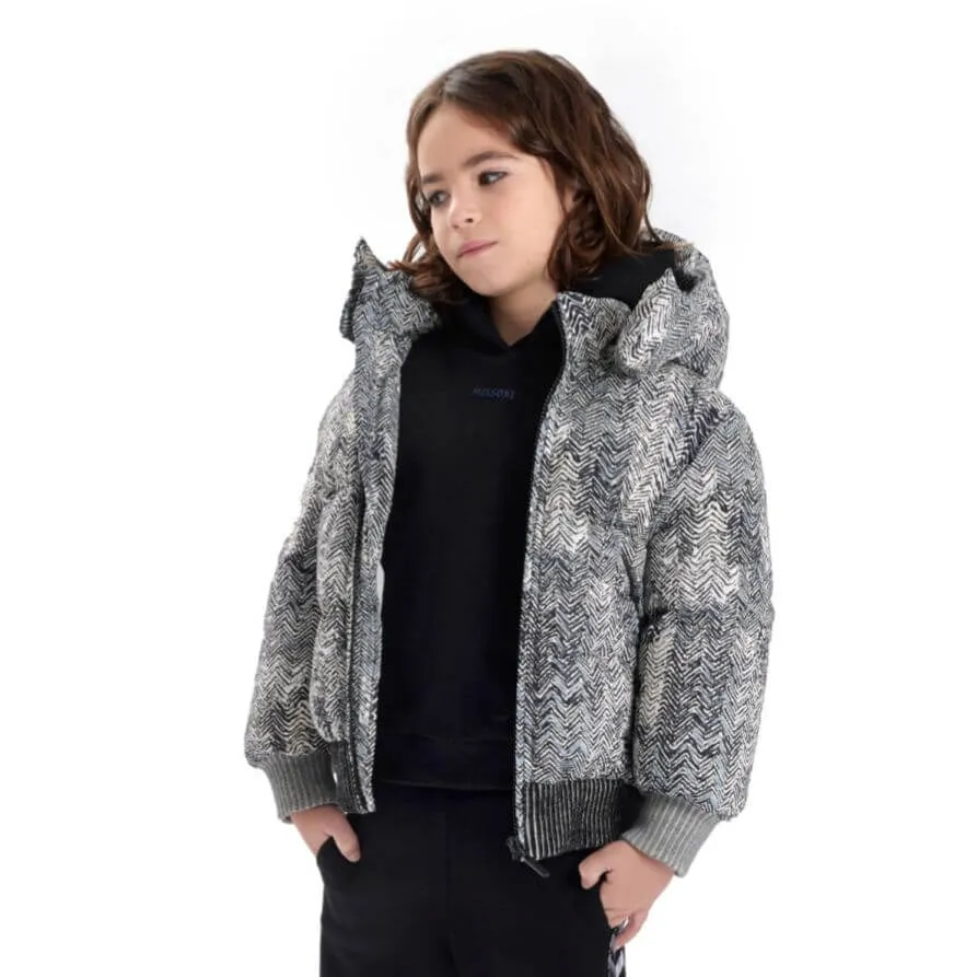 Manteau matelassé gris pour garçons
