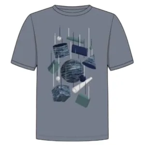 T-shirt gris forme pour garçons
