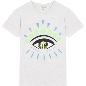 T-shirt gris pour garçons avec icône œil emblématique