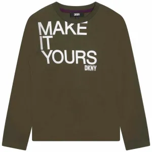 T-shirt à manches longues kaki pour garçons