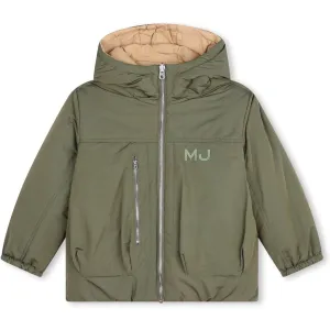 Veste réversible matelassée kaki pour garçons