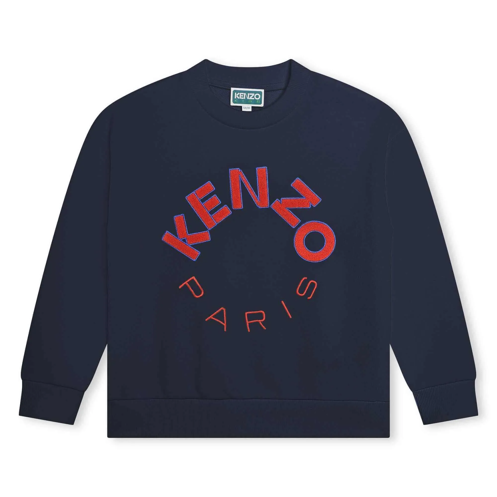 Sweat-shirt à logo Kenzo Paris bleu marine pour garçons