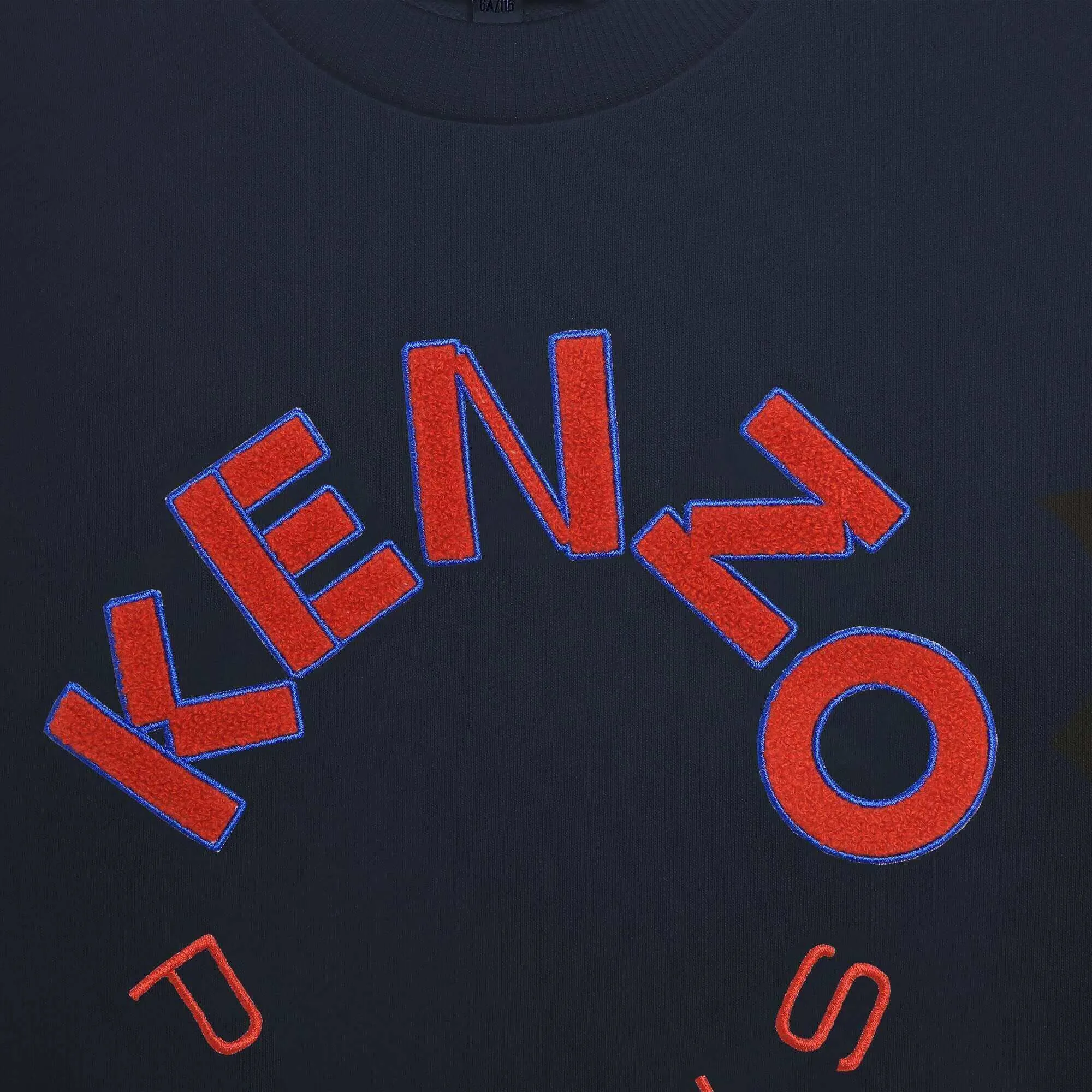 Sweat-shirt à logo Kenzo Paris bleu marine pour garçons