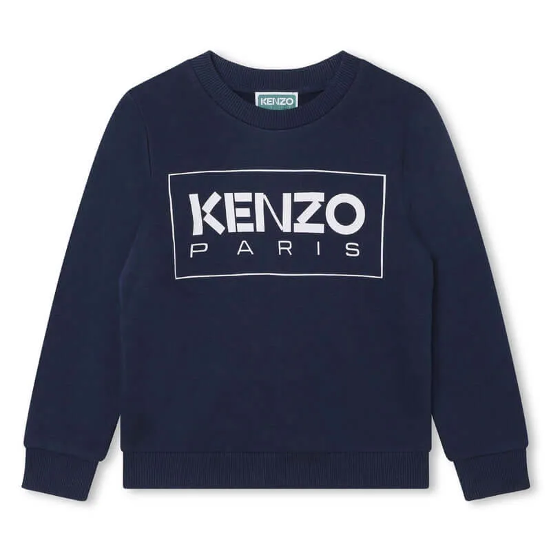 Sweat-shirt à logo marine pour garçons
