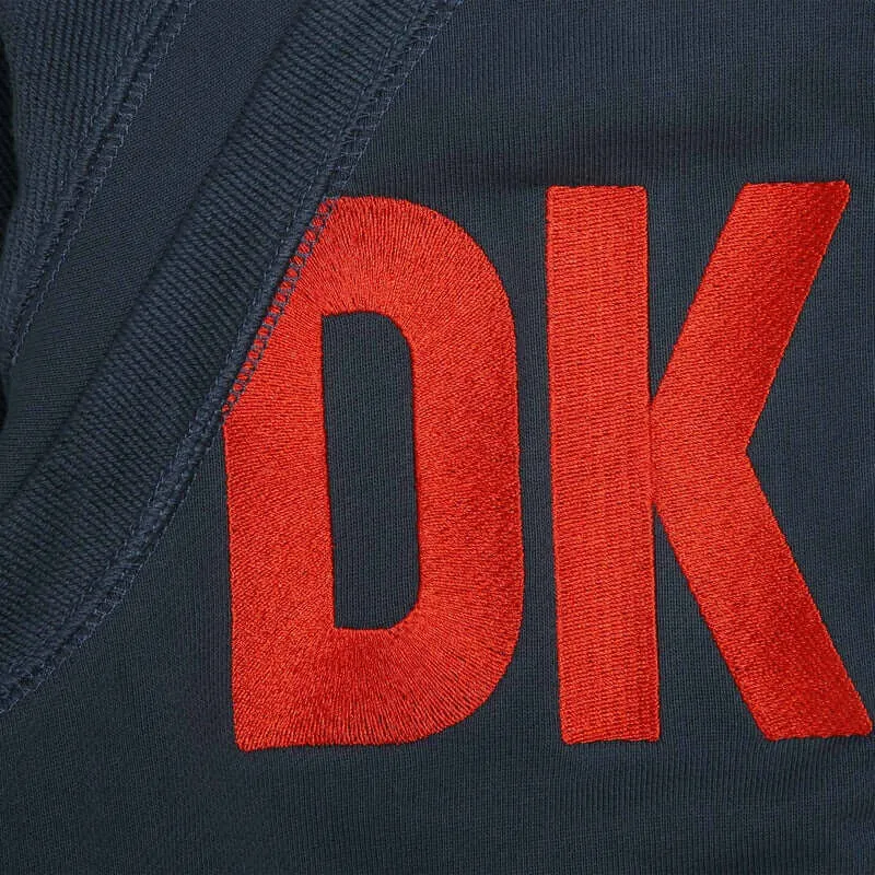 Veste à capuche zipée avec logo marine pour garçons