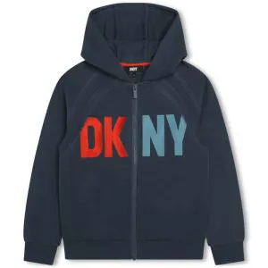 Veste à capuche zipée avec logo marine pour garçons