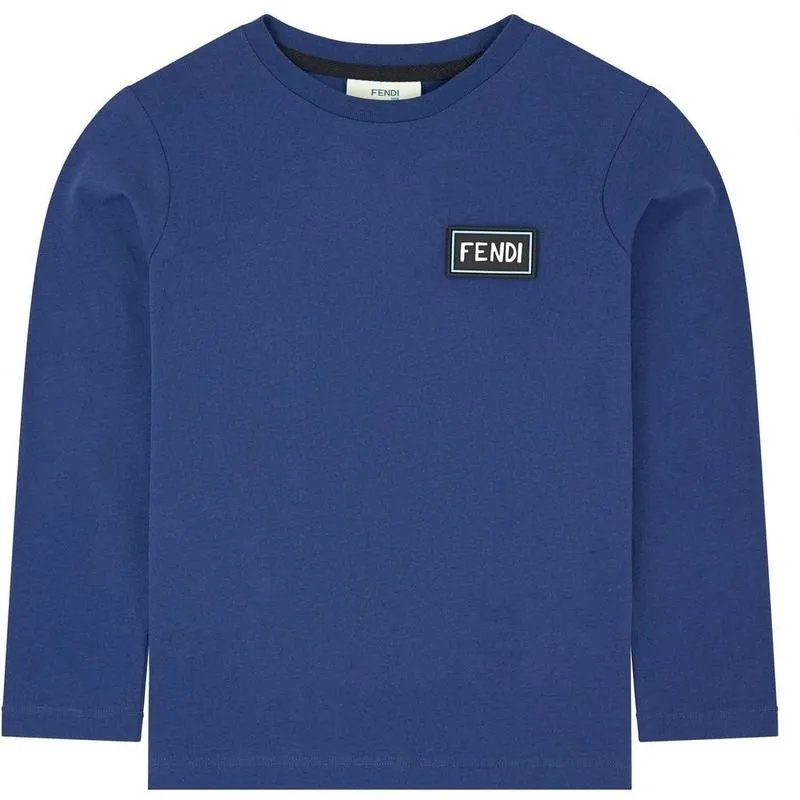 T-shirt à manches longues marine pour garçons