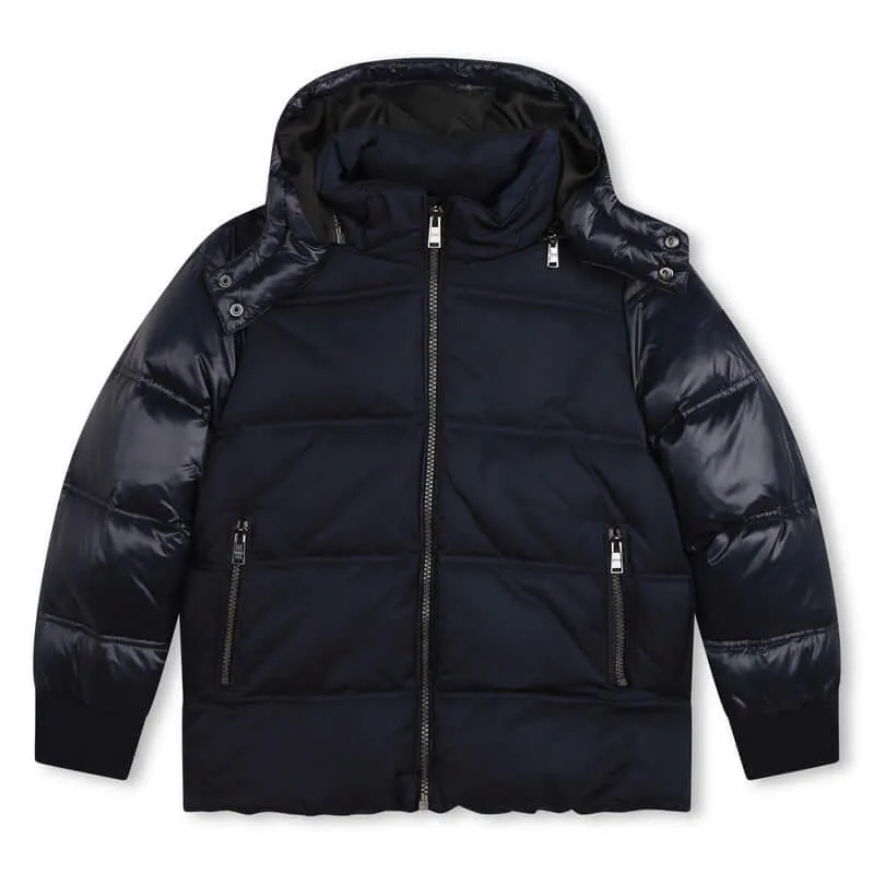 Manteau matelassé marine pour garçons