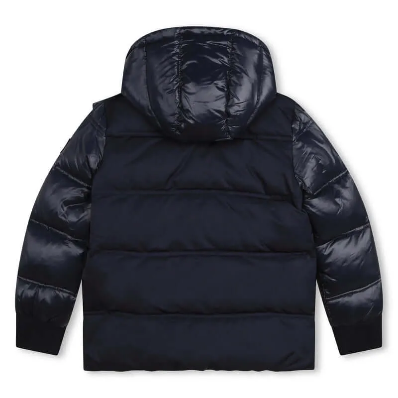 Manteau matelassé marine pour garçons