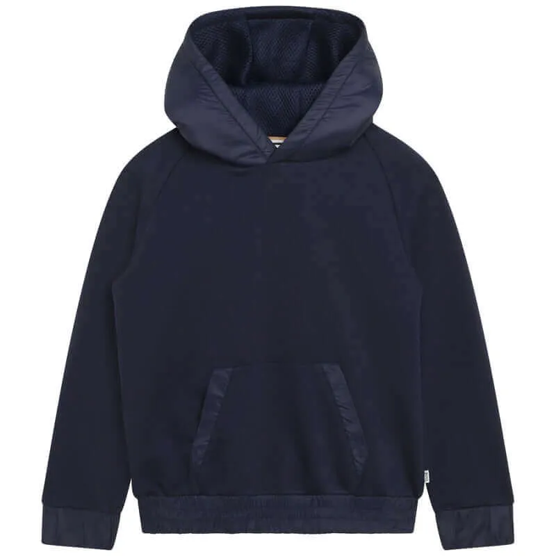 Pull-over à capuche marine pour garçons