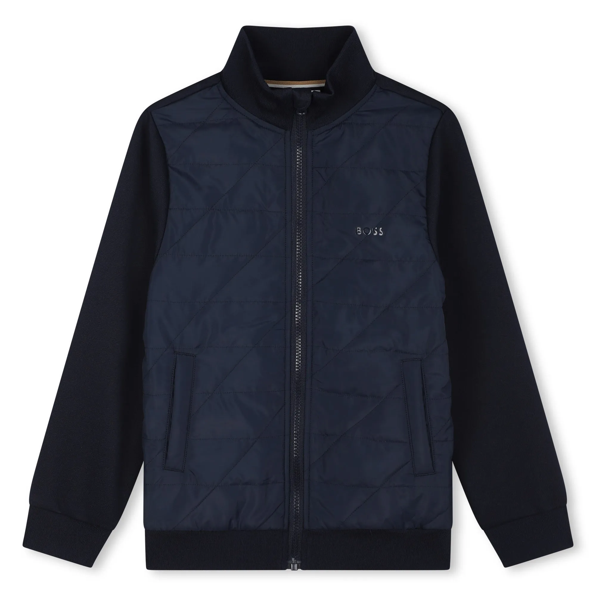 Cardigan à zip marine pour garçons
