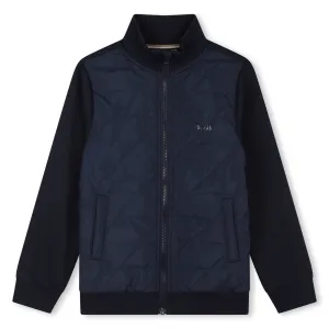 Cardigan à zip marine pour garçons