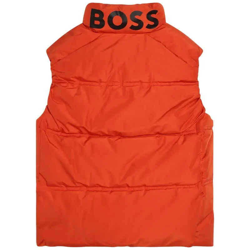 Gilet orange pour garçons