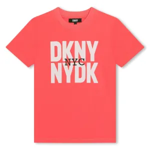 T-shirt pour garçons avec logo orange à l'avant
