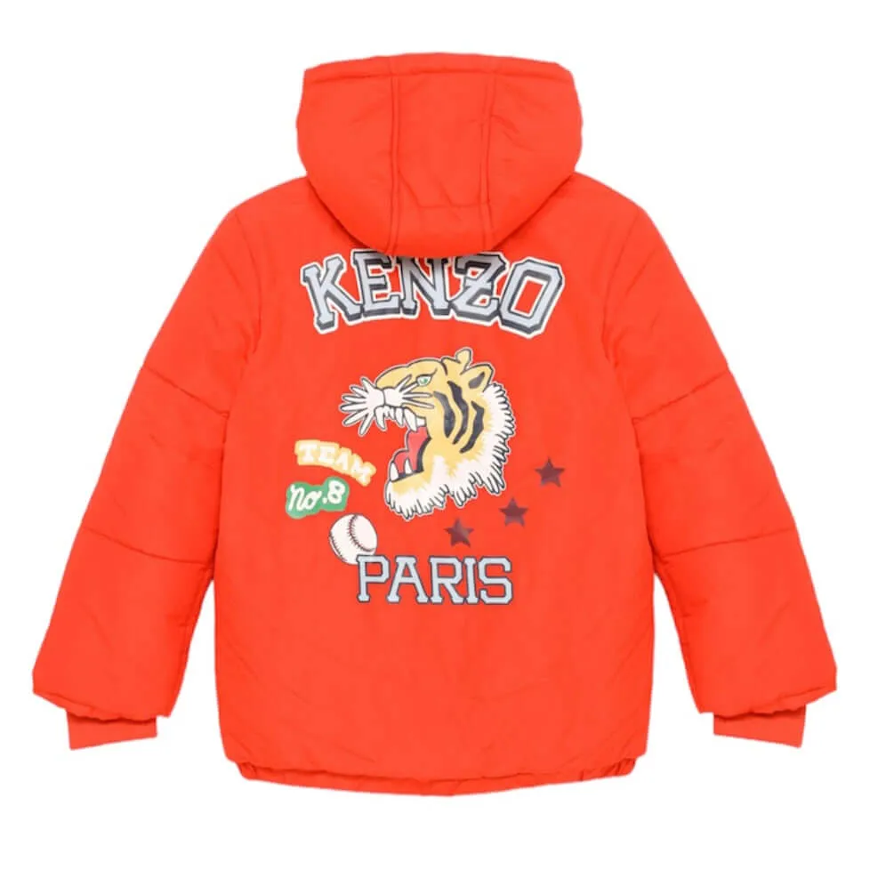 Manteau matelassé orange pour garçons
