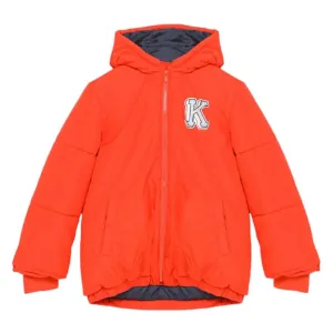 Manteau matelassé orange pour garçons