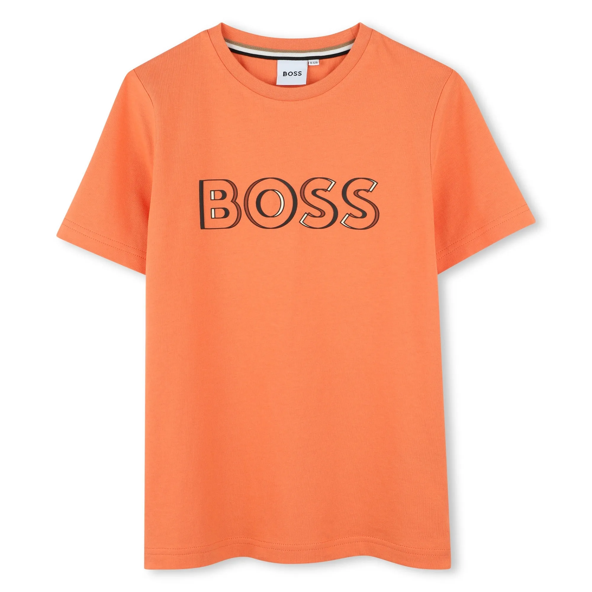 T-shirt à manches courtes orange pour garçons