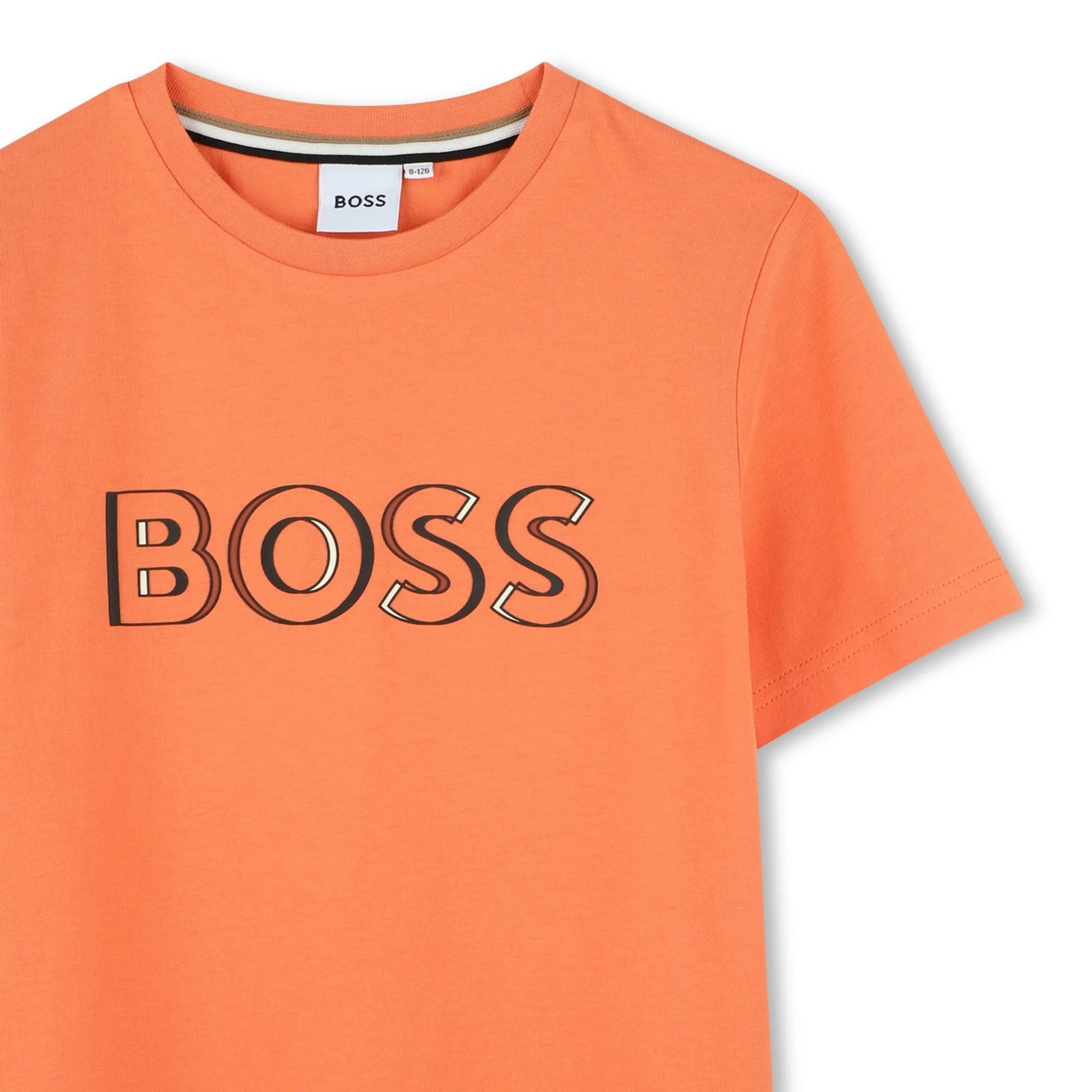 T-shirt à manches courtes orange pour garçons