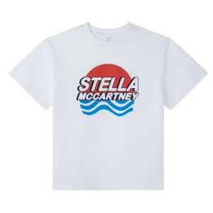 T-shirt Garçon Vagues Blanches Bio