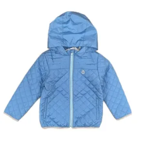 Veste matelassée à capuche bleu pâle pour garçons