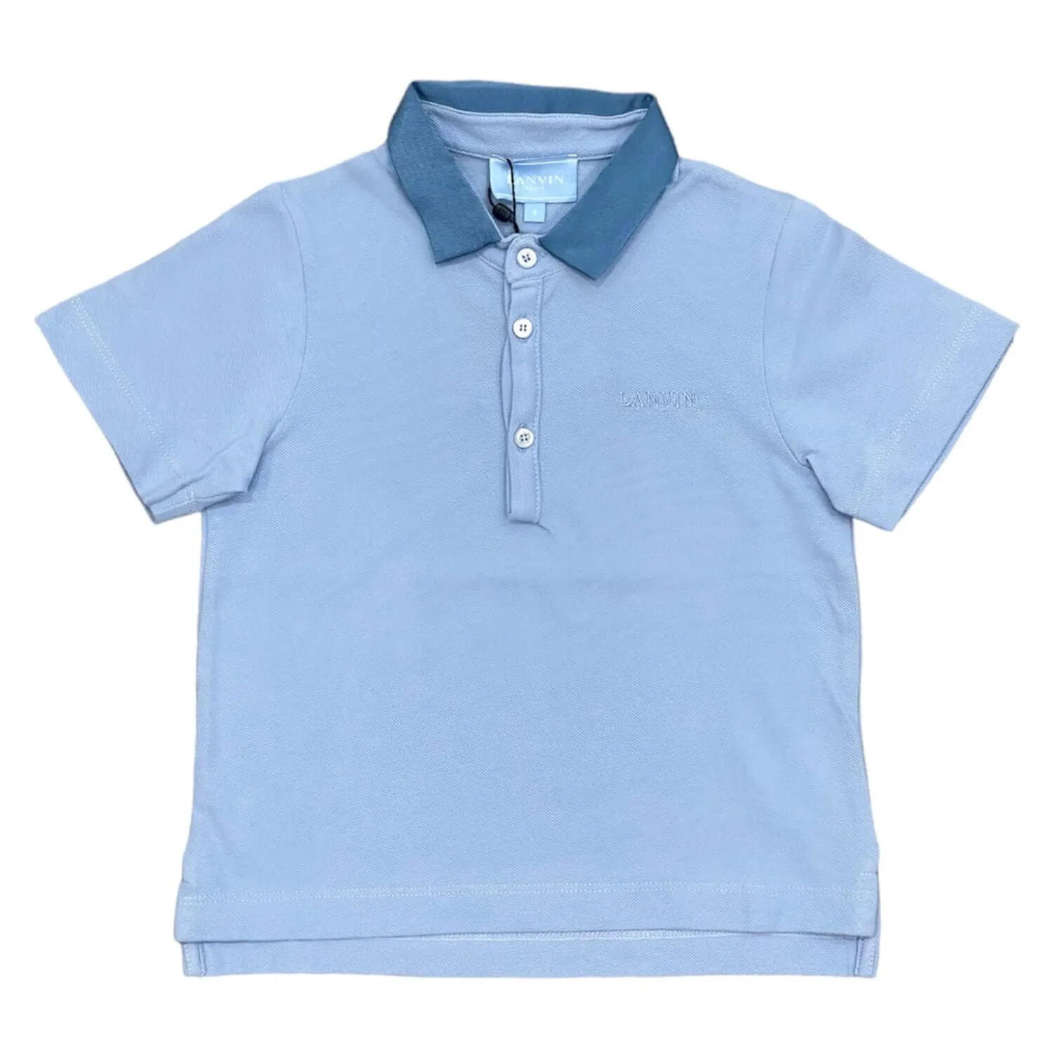Polo bleu pâle pour garçons
