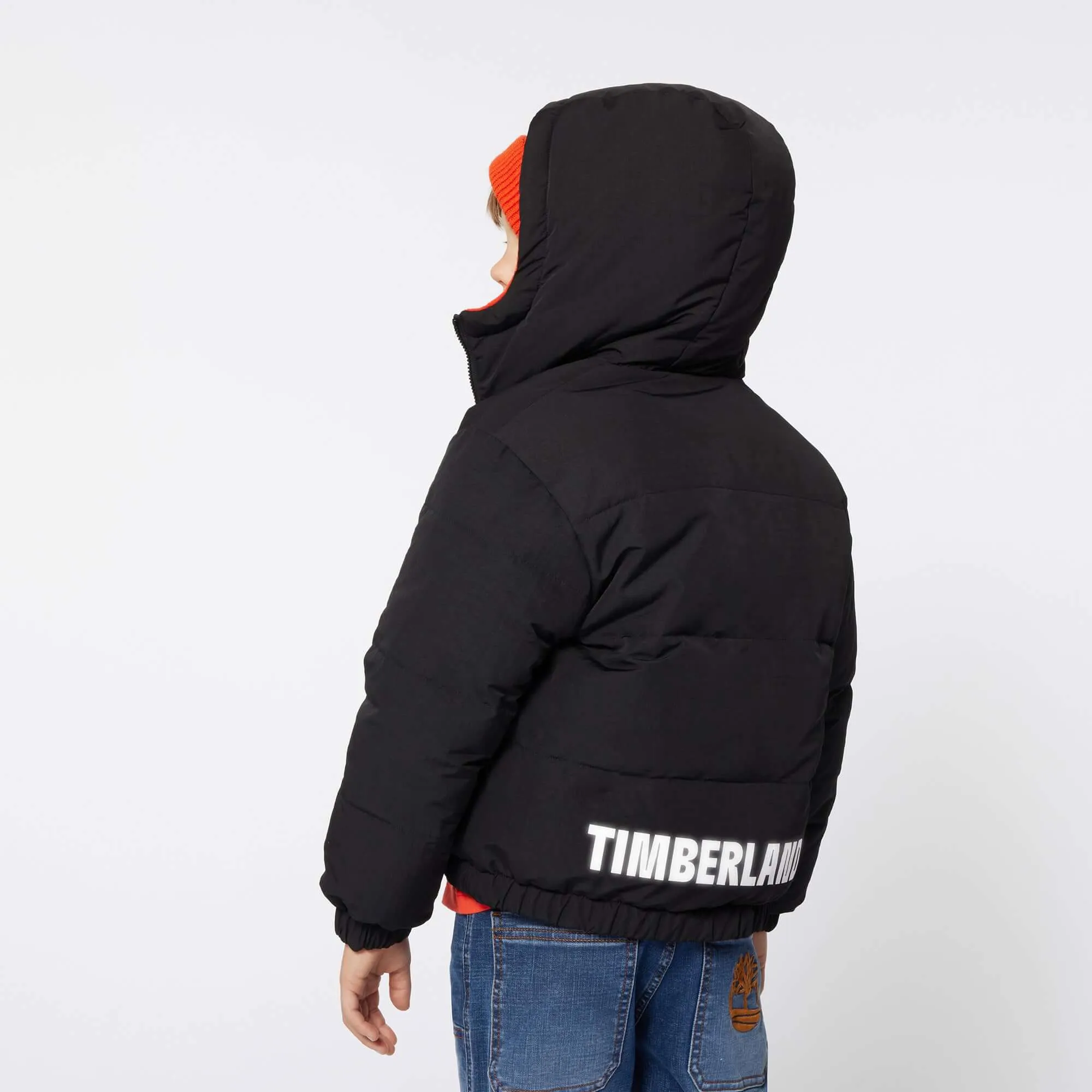 Manteau doudoune réversible garçon Rouge/Noir