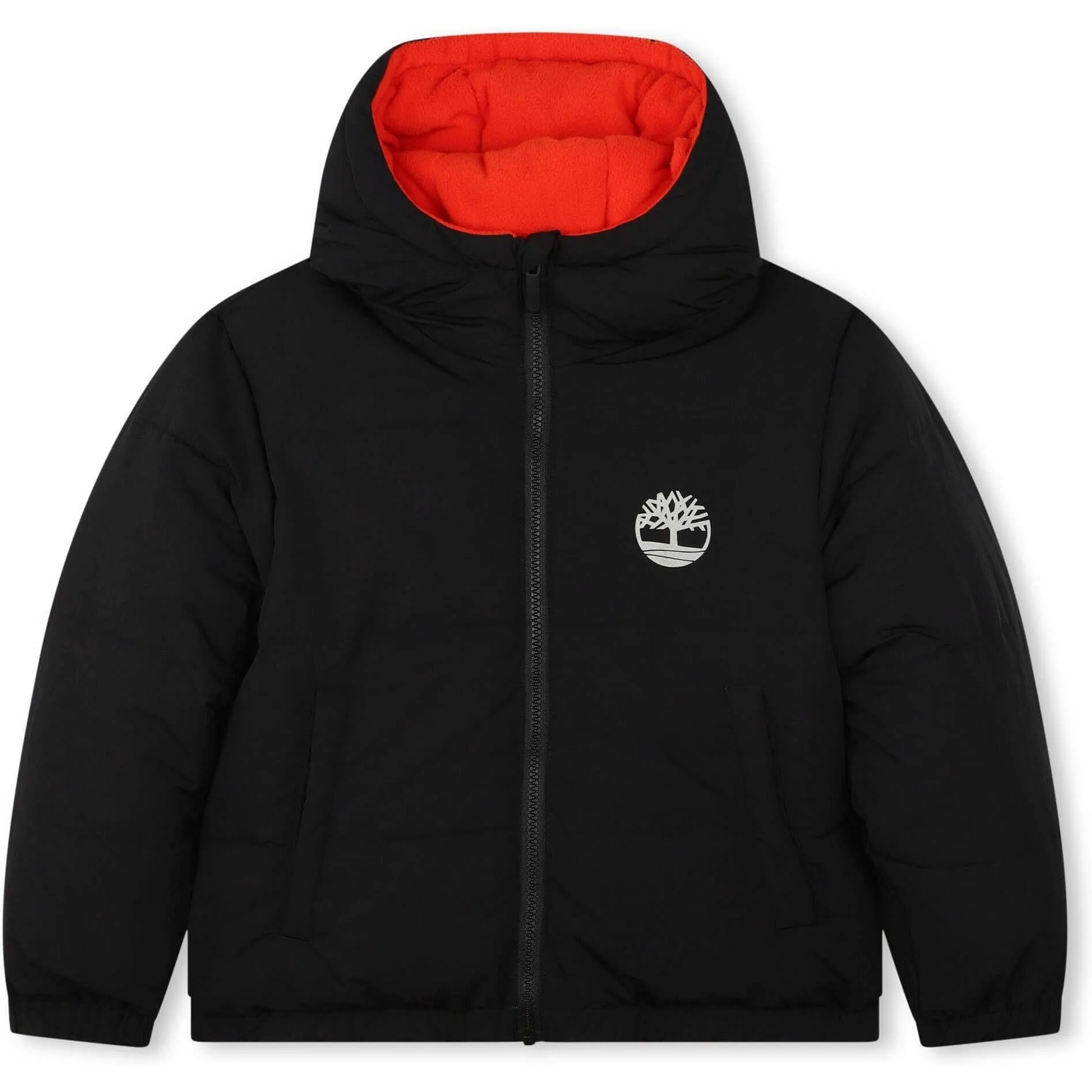 Manteau doudoune réversible garçon Rouge/Noir
