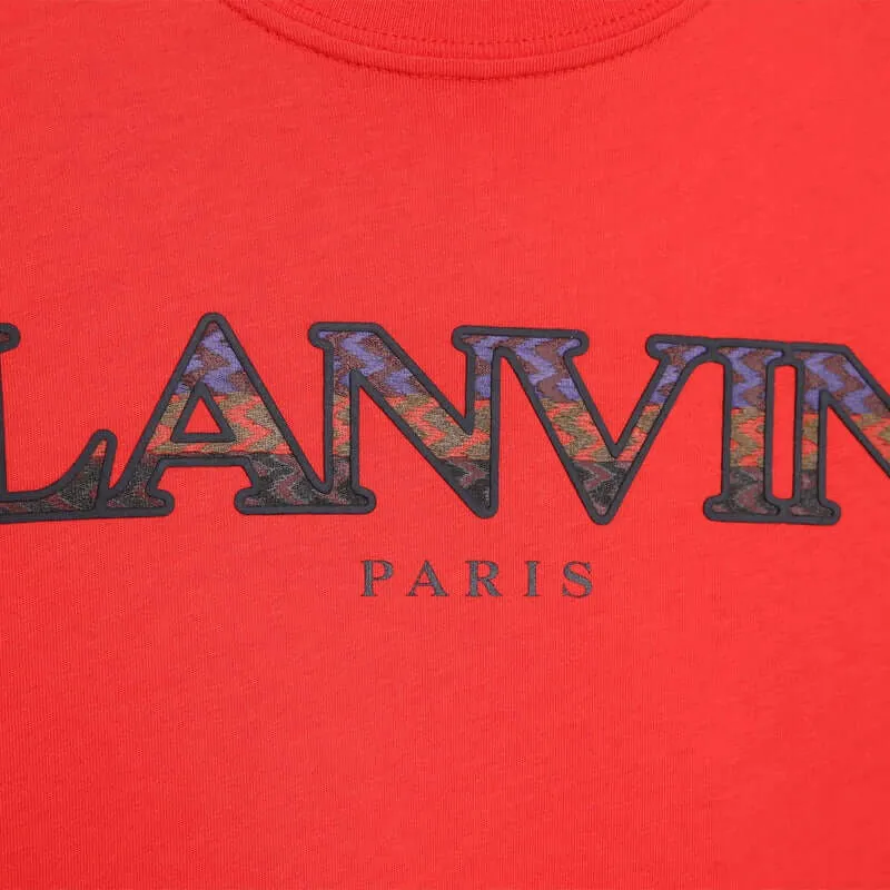 T-shirt pour garçons avec logo rouge coloré